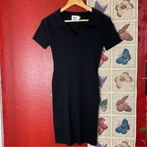 Princess Polly Black Bodycon Sweater Tee Dress